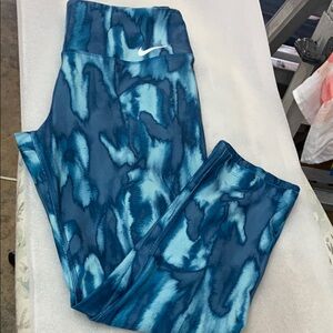 Nike Blue Camouflage Leggings